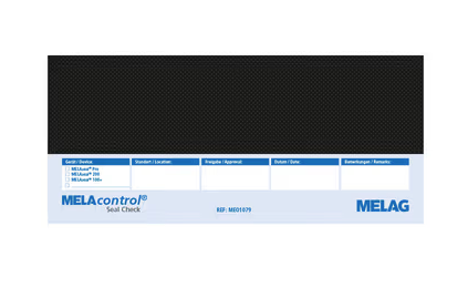 MELAcontrol Seal Check, 100 teststrips.2